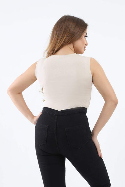 Sleeveless Crew Neck Top - Carina - ÙƒØ§Ø±ÙŠÙ†Ø§