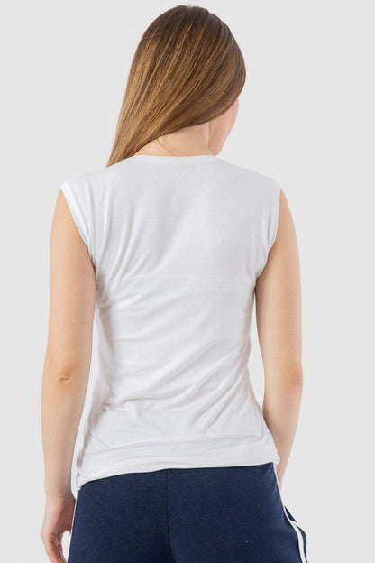 Sleeveless Crew Neck Top - Carina - ÙƒØ§Ø±ÙŠÙ†Ø§