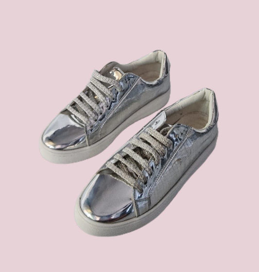Synthetic leather Sneakers - Silver