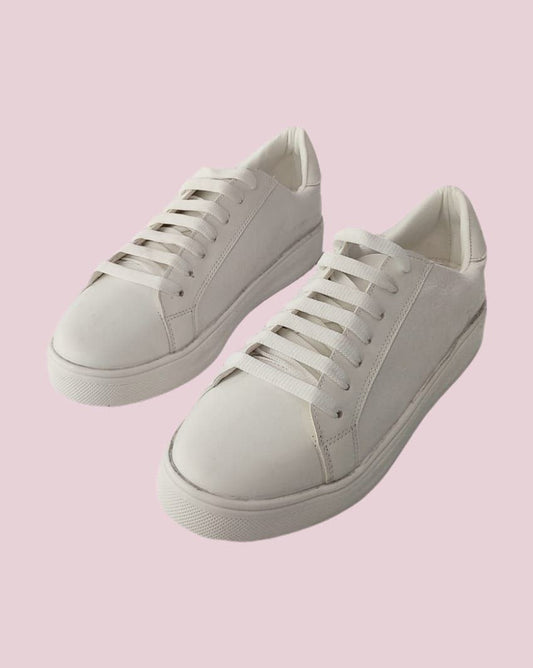 Faux leather Sneakers - White