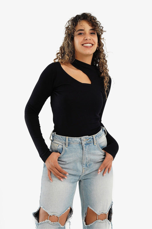 Solid Front Cut Out Top - Carina - ÙƒØ§Ø±ÙŠÙ†Ø§