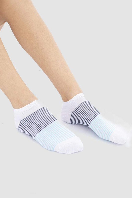 Stripped Ankle Socks - 5 Pairs - Carina - ÙƒØ§Ø±ÙŠÙ†Ø§