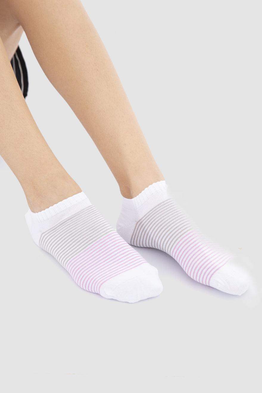 Stripped Ankle Socks - 5 Pairs - Carina - ÙƒØ§Ø±ÙŠÙ†Ø§