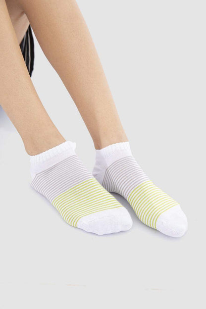 Stripped Ankle Socks - 5 Pairs - Carina - ÙƒØ§Ø±ÙŠÙ†Ø§