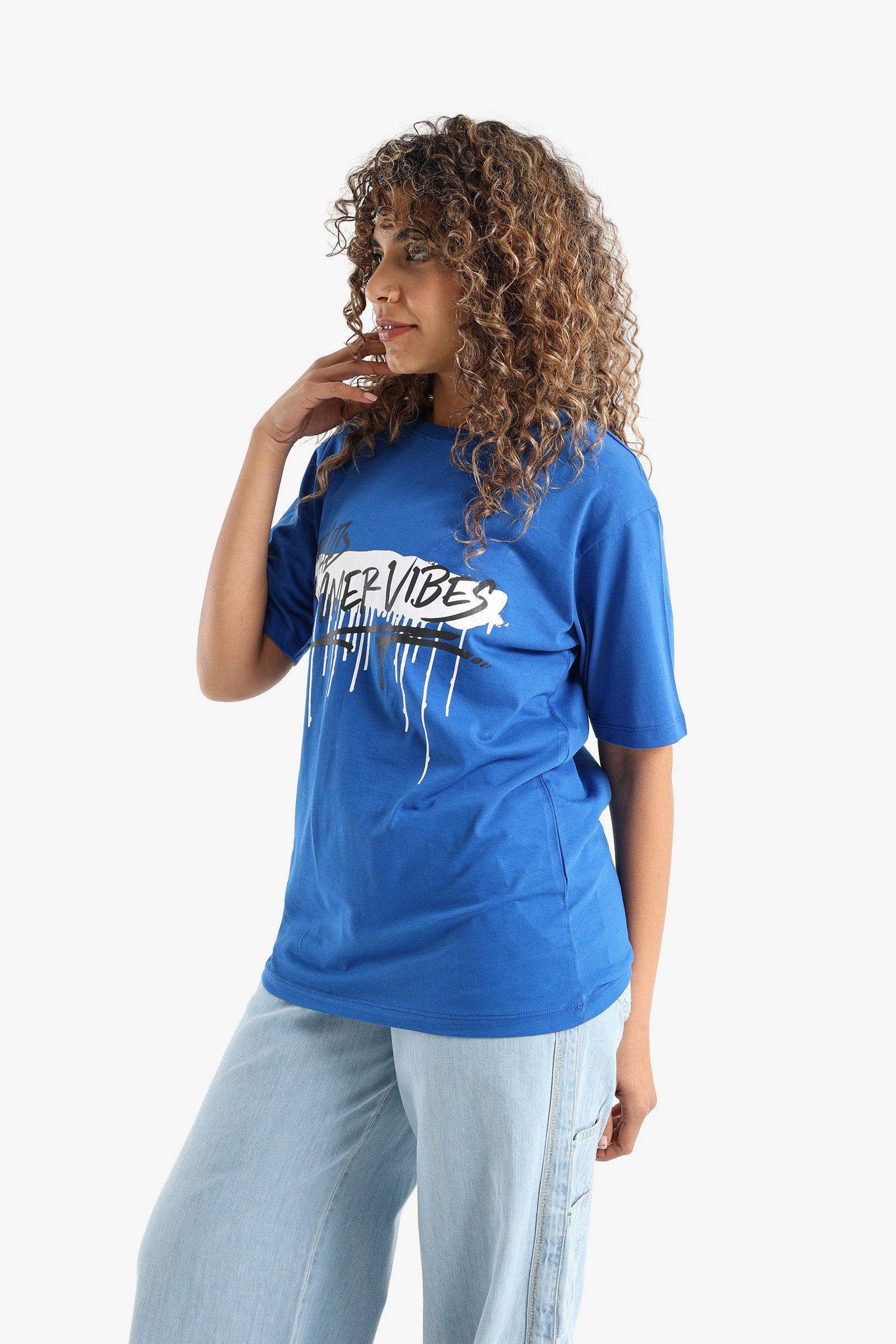 Summer Vibes Printed T-Shirt - Carina - ÙƒØ§Ø±ÙŠÙ†Ø§