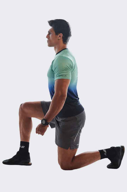 Synthetic Wave Fusion T-Shirt - Multicolor