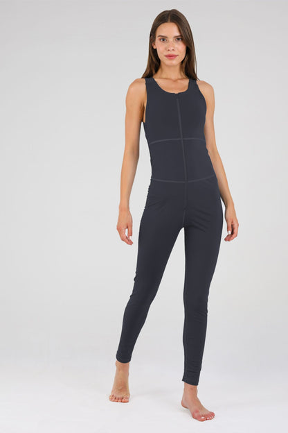 Lycra Motion Wave Jumpsuit - Dark Grey