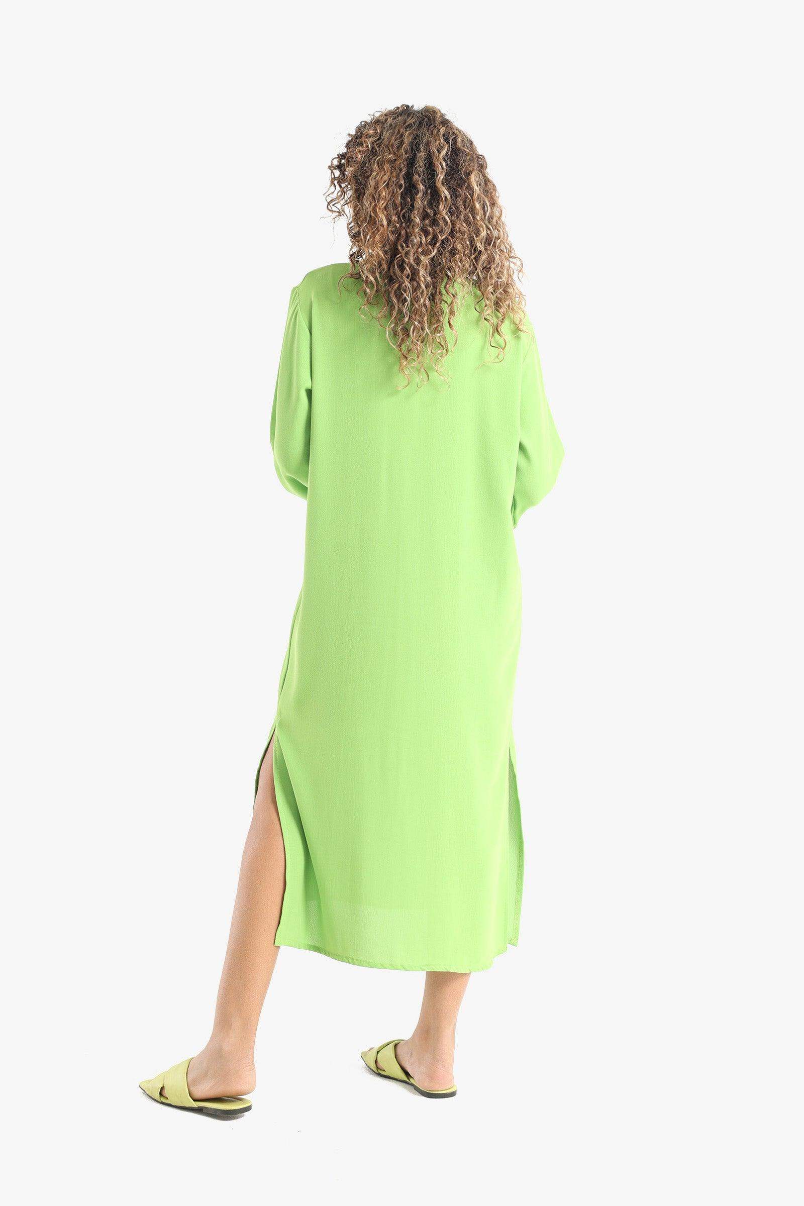 Voile Solid Shirt Dress - Carina - ÙƒØ§Ø±ÙŠÙ†Ø§