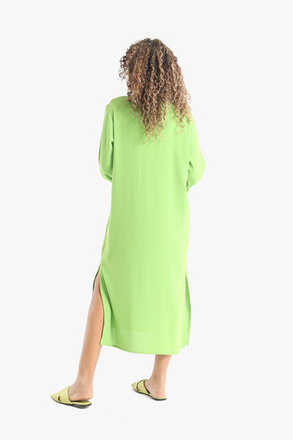 Voile Solid Shirt Dress - Carina - ÙƒØ§Ø±ÙŠÙ†Ø§
