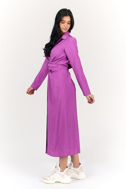 Shirt Dress with Tie Belt