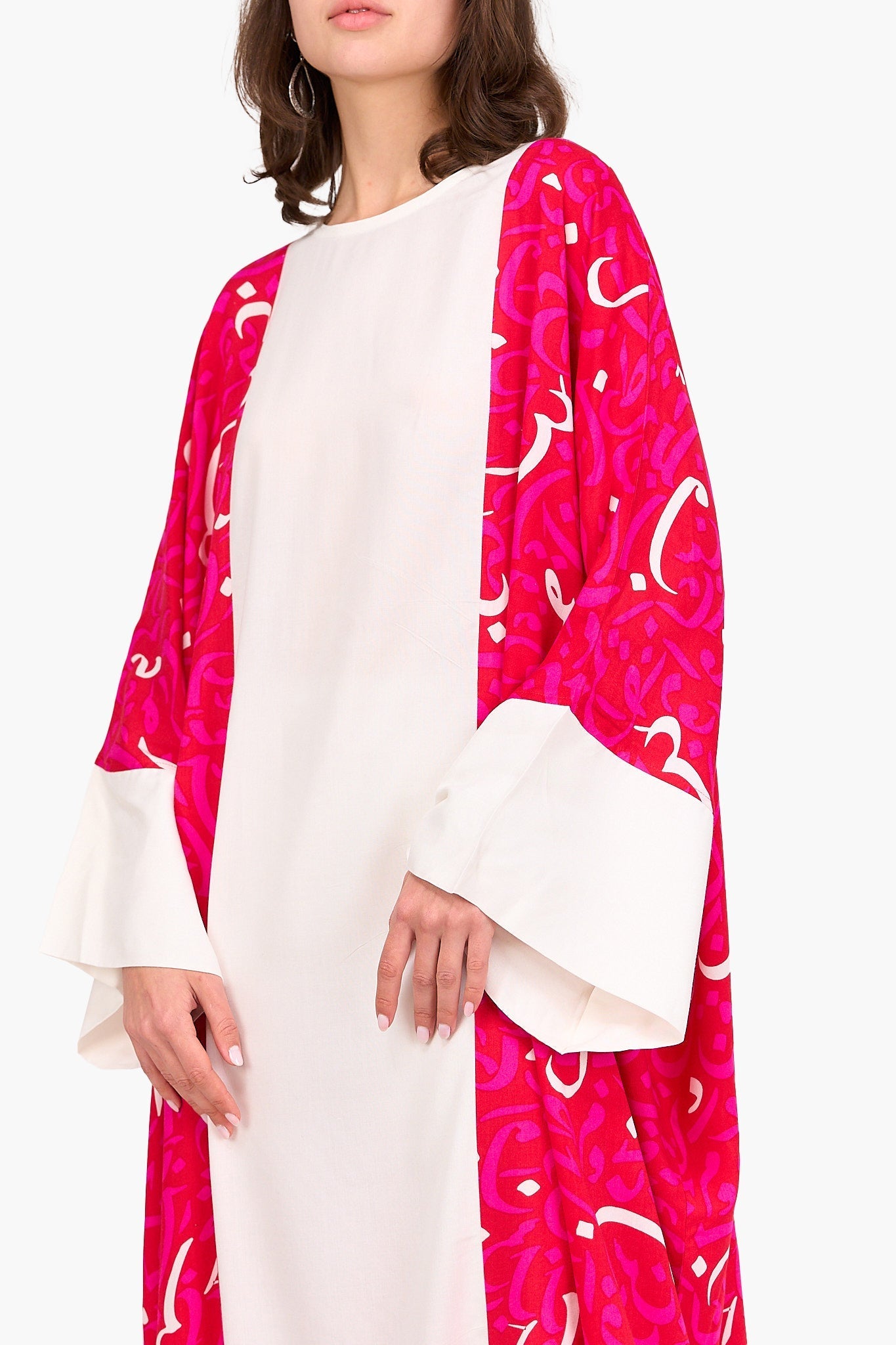 Printed Arabic Letters Abaya