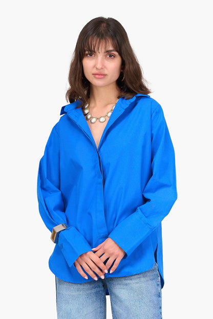 Poplin Hidden Placket Shirt