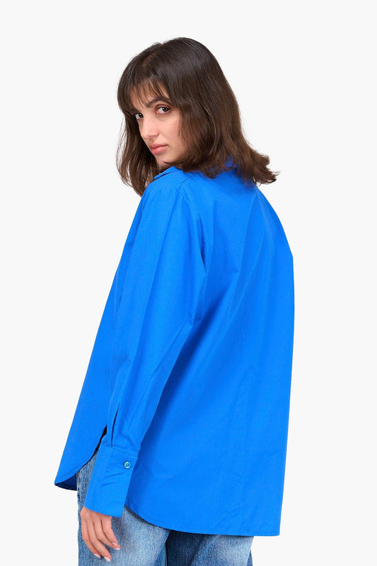 Poplin Hidden Placket Shirt