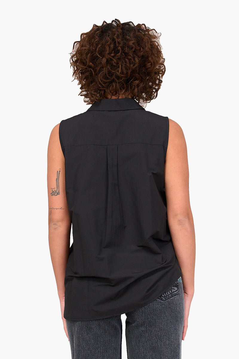 Poplin Sleeveless Shirt