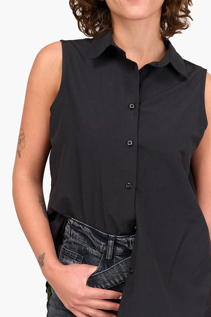 Poplin Sleeveless Shirt