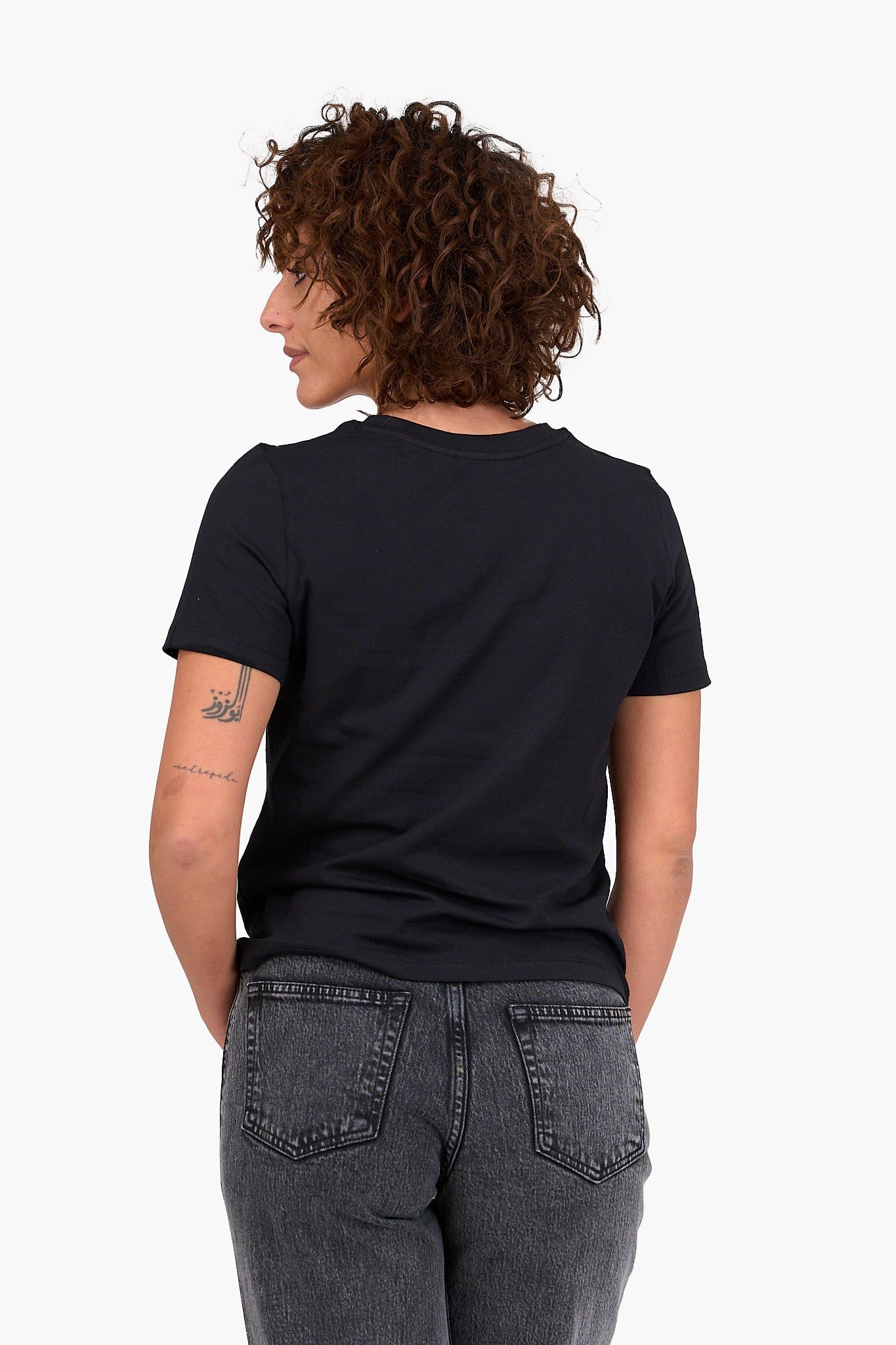 Classic V-Neck Cotton Blend T-Shirt