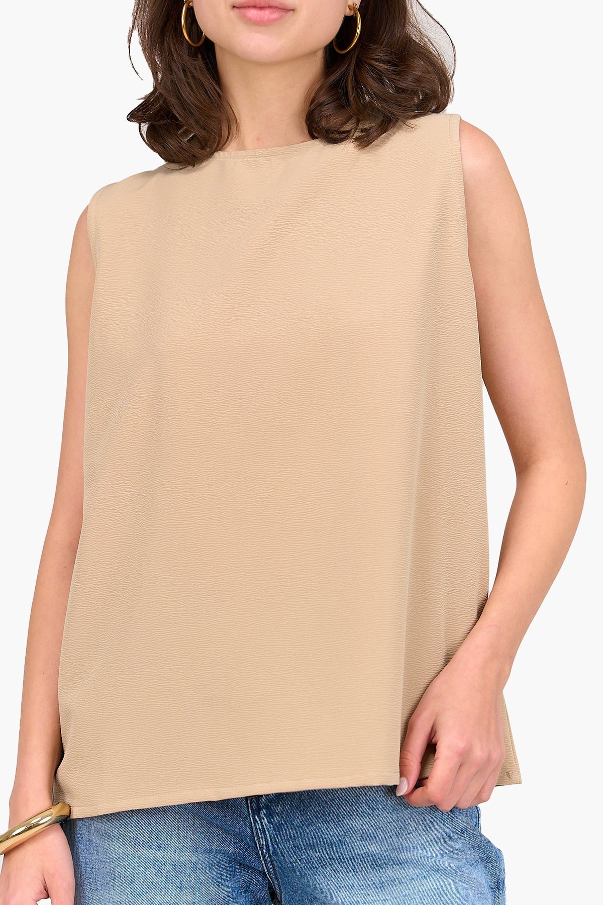 Tencel Sleeveless Blouse