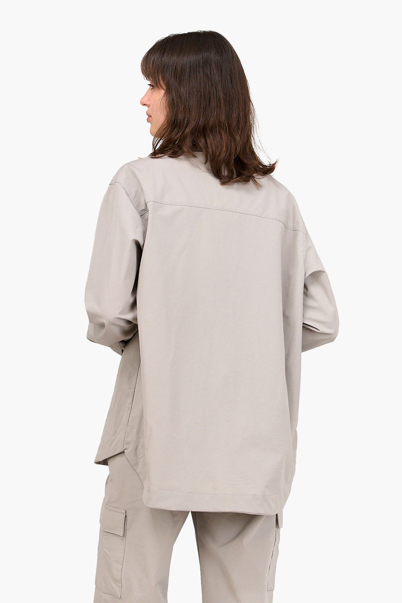 Waterproof Oversized Lounge Shirt - Silver