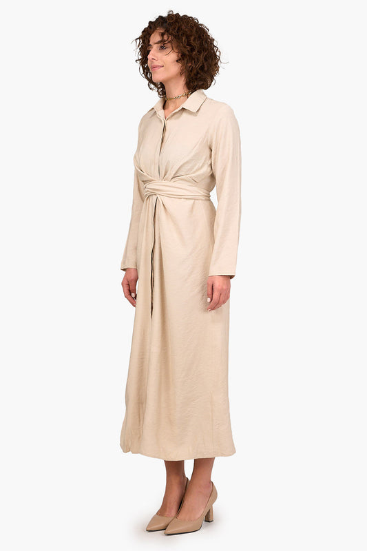 Shirt Dress with Tie Belt