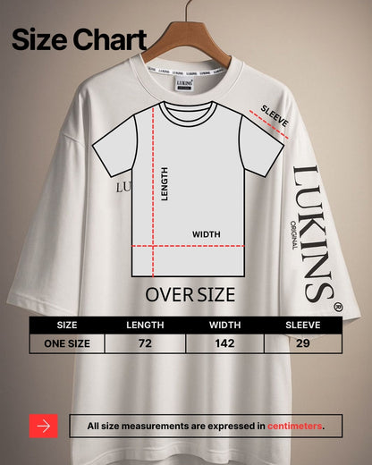 Cotton Printed Oversize T-Shirt – Black