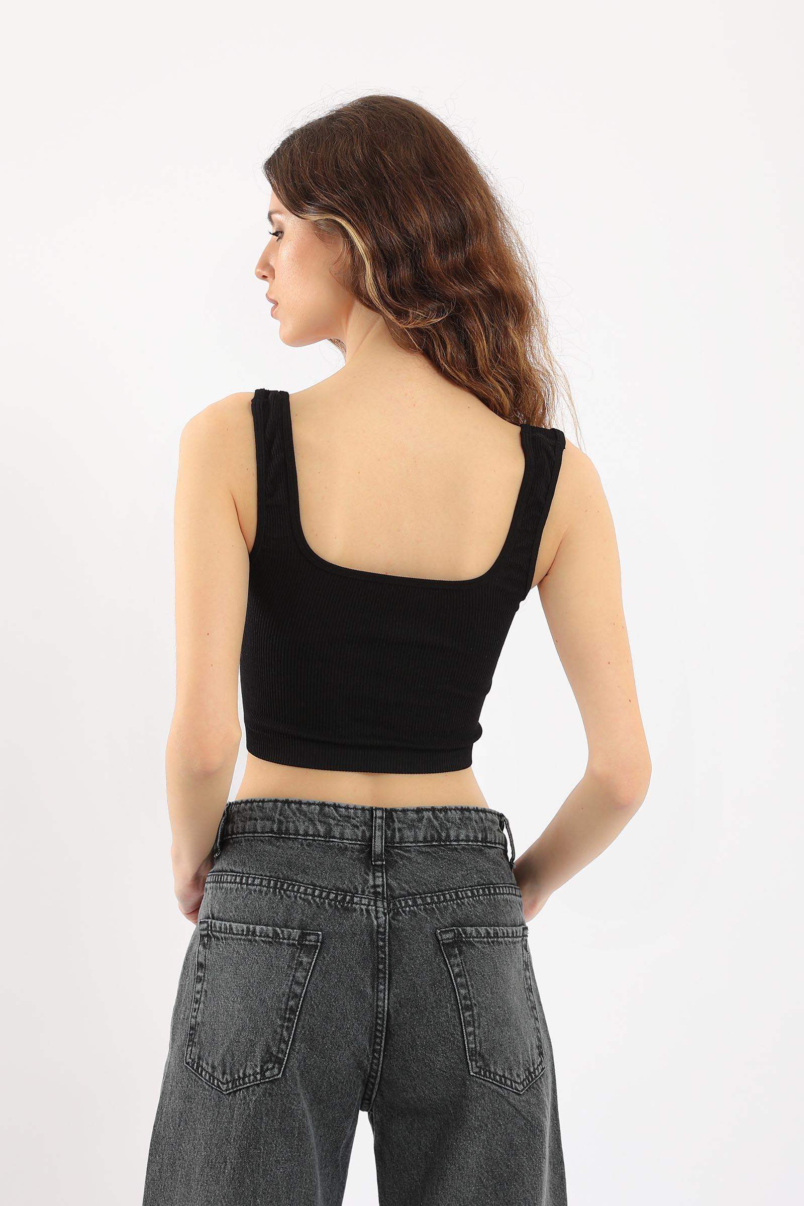 Wide Strap Crop Top - Carina - ÙƒØ§Ø±ÙŠÙ†Ø§